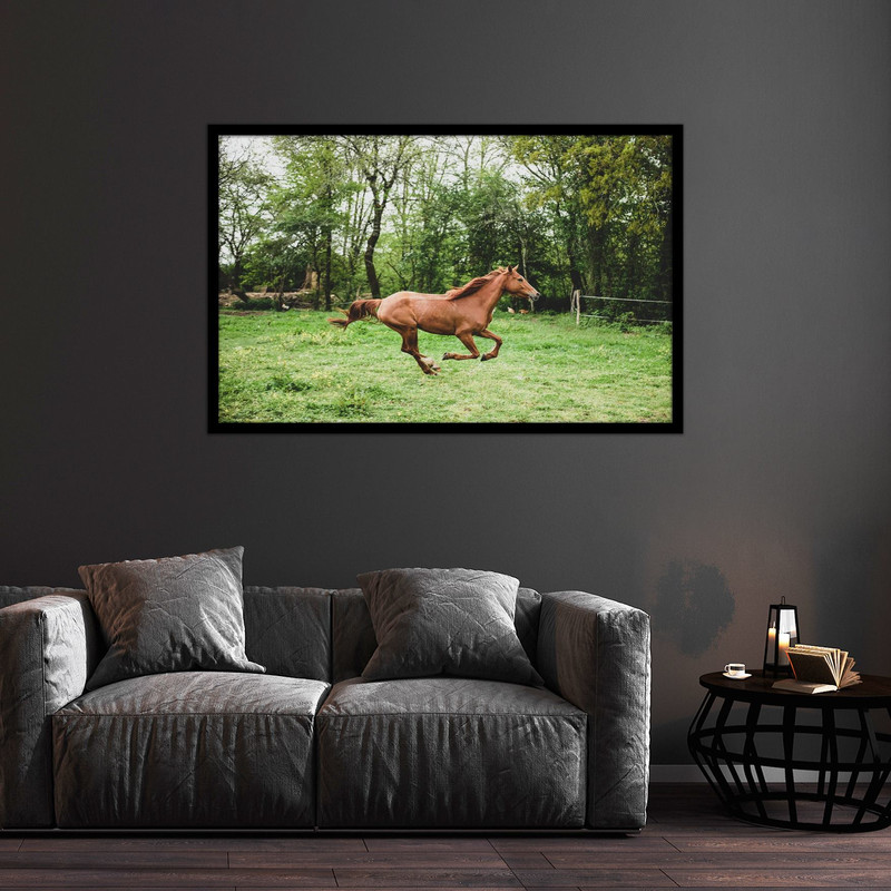 تابلو بکلیت طرح دکوراتیو حیوانات اسب مدل B-bu2501