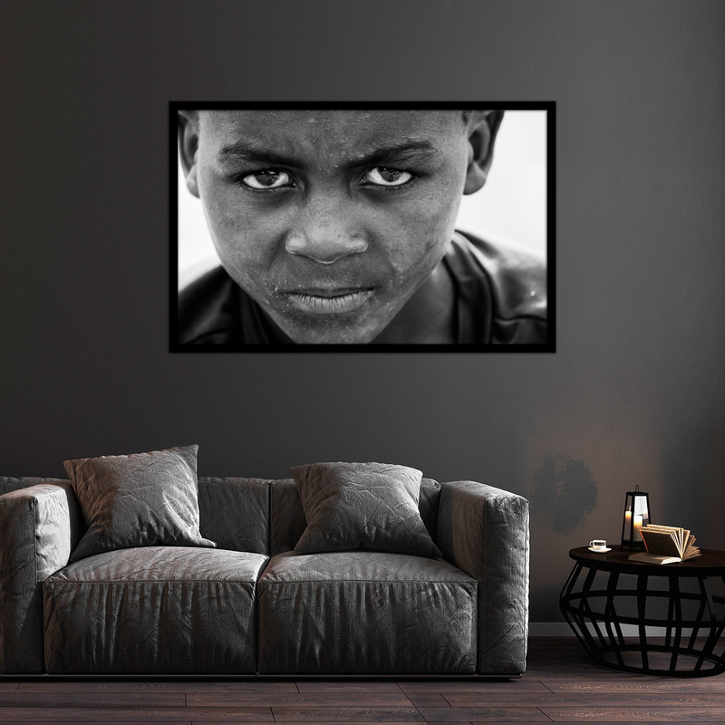 تابلو بکلیت طرح چهره پسر و فقیر مدل B-bu2502