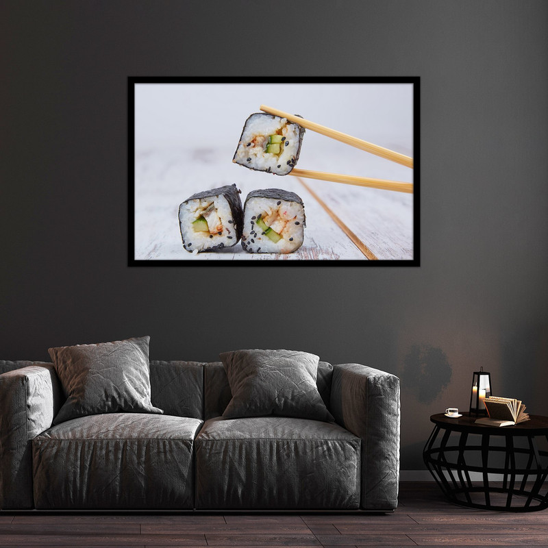 تابلو بکلیت طرح رستورانی سوشی  غذا ژاپنی  مدل  B-bu2539