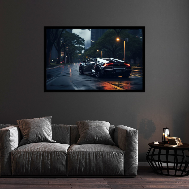 تابلو بکلیت طرح ماشین مدرن و لوکس مدل B-bu2547