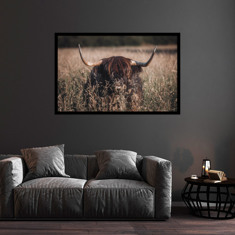 تابلو بکلیت طرح دکوراتیو حیوانات بوفالو مدل B-bu2553