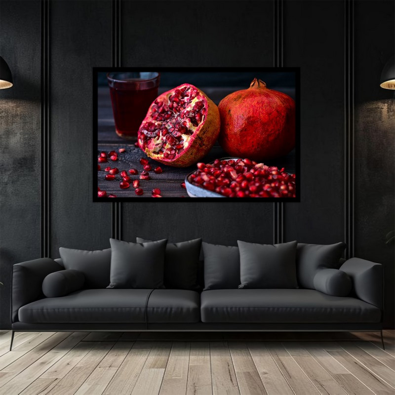 تابلو بکلیت طرح دکوراتیو میوه انار مدل B-bu5005