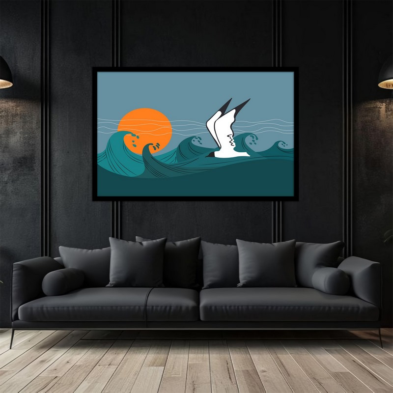 تابلو بکلیت طرح نقاشی و هنر دیجیتال مدل  B-bu5054