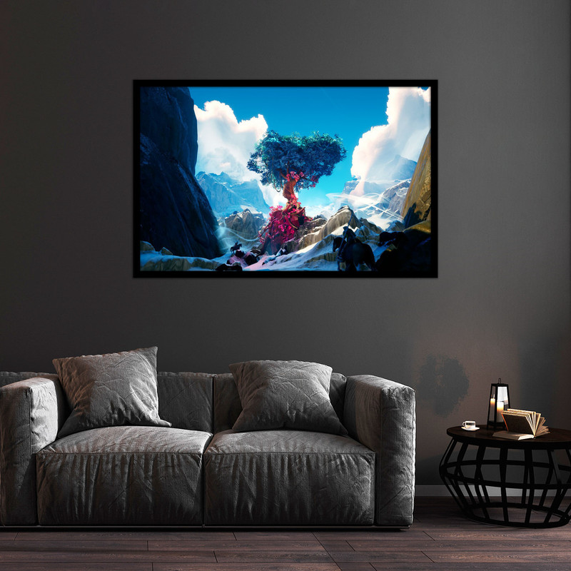 تابلو بکلیت طرح هنری فانتزی منظره طبیعت مدل B-bu1194