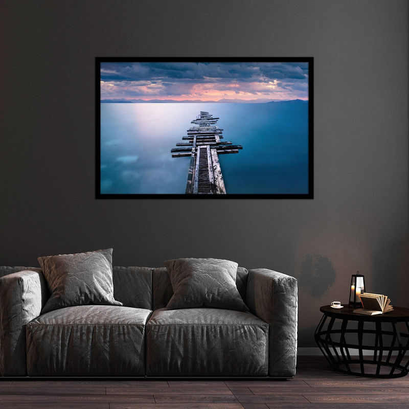 تابلو بکلیت طرح هنری دریا و ساحل مدل B-bu1329