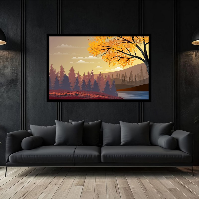 تابلو بکلیت طرح مینیمال نقاشی و هنری دیجیتال  مدل B-bu5077