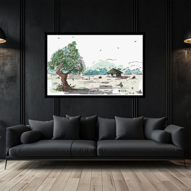 تابلو بکلیت طرح نقاشی و هنری دیجیتال مدل B-bu5133