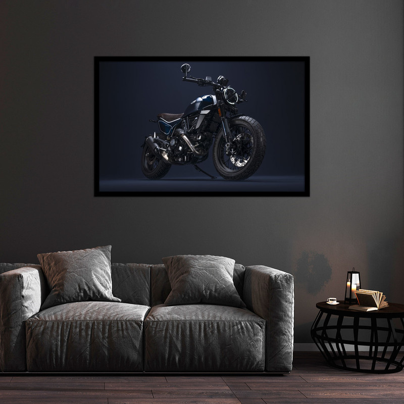 تابلو بکلیت طرح دکوراتیو مدرن موتور سیکلت  مدل  B-bu2224