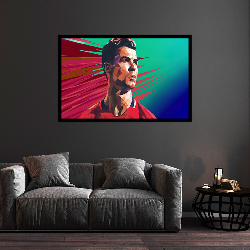 تابلو بکلیت طرح ورزشی فوتبالی کریستین رونالدو  مدل  B-bu2219