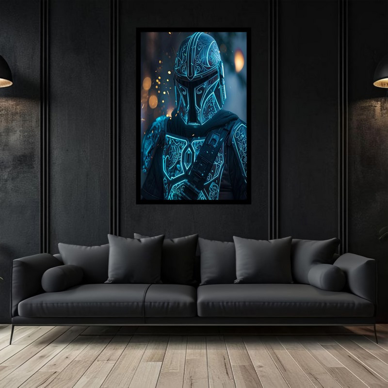 تابلو بکلیت طرح نقاشی و هنر دیجیتال جنگ ستارگان مدل B-bu2787