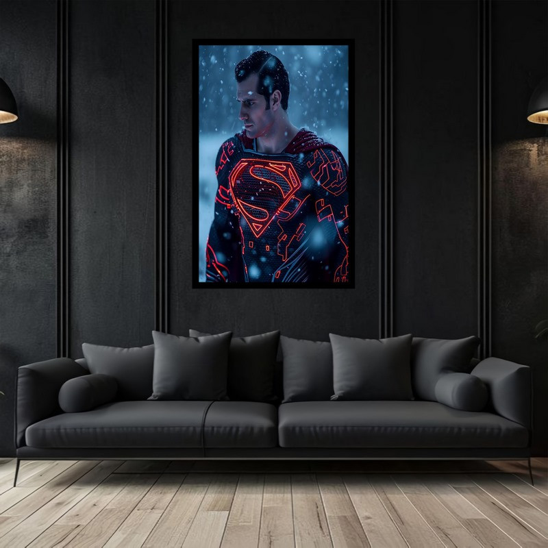 تابلو بکلیت طرح نقاشی و هنر دیجیتال شخصیت سینمایی سوپرمن مدل B-bu2792