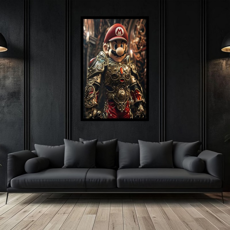 تابلو بکلیت طرح نقاشی و هنر دیجیتال فیلم سوپر ماریو  قارچ خور مدل B-bu2801