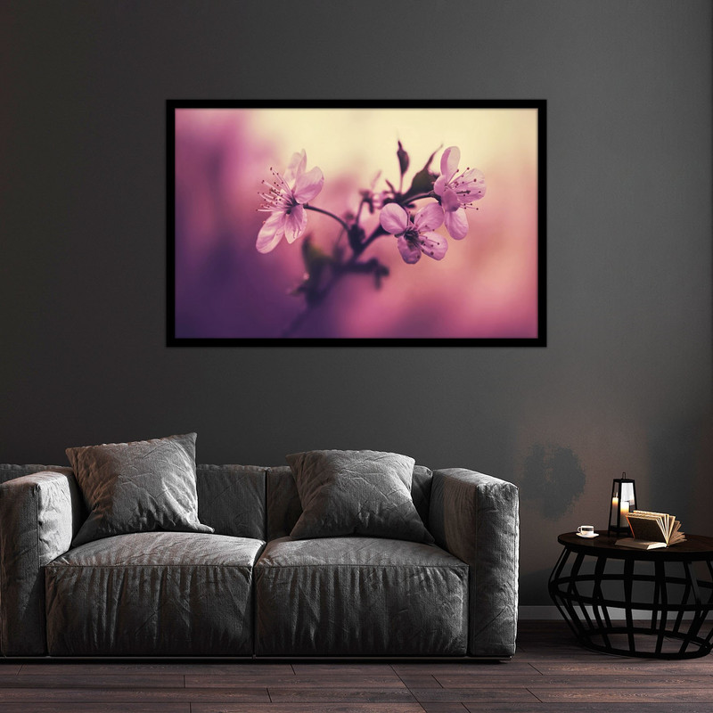 تابلو بکلیت طرح تصاویر هنری گل مدل B-bu1204