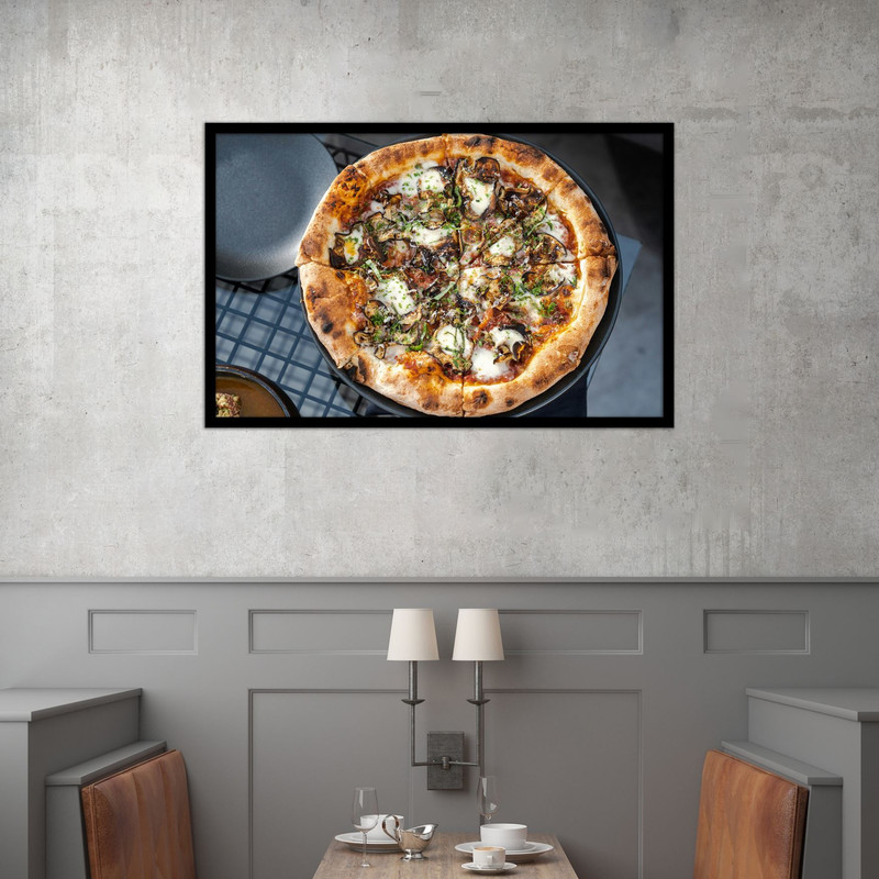 تابلو بکلیت طرح غذا فست فود و پیتزا مدل B-bu2578