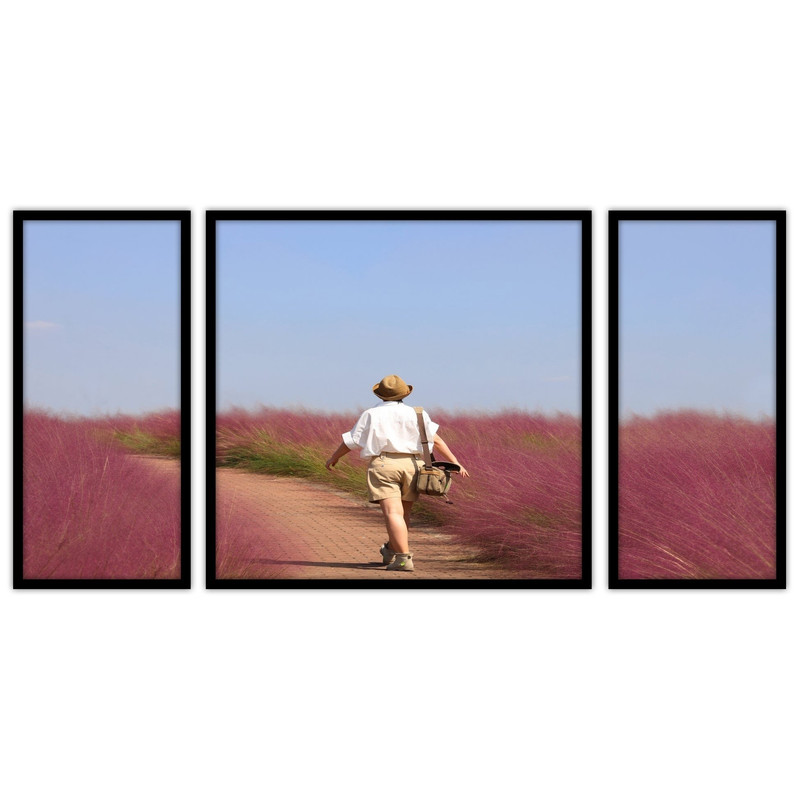 تابلو بکلیت طرح هنری و دکوراتیو مدل B-bu3471مجموعه 3 عددی