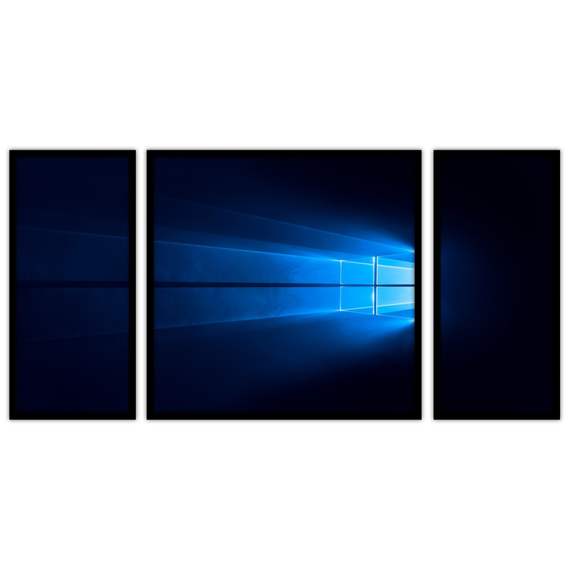 تابلو بکلیت طرح ویندوز و کامپیوتر مدل B-bu3632 مجموعه 3 عددی