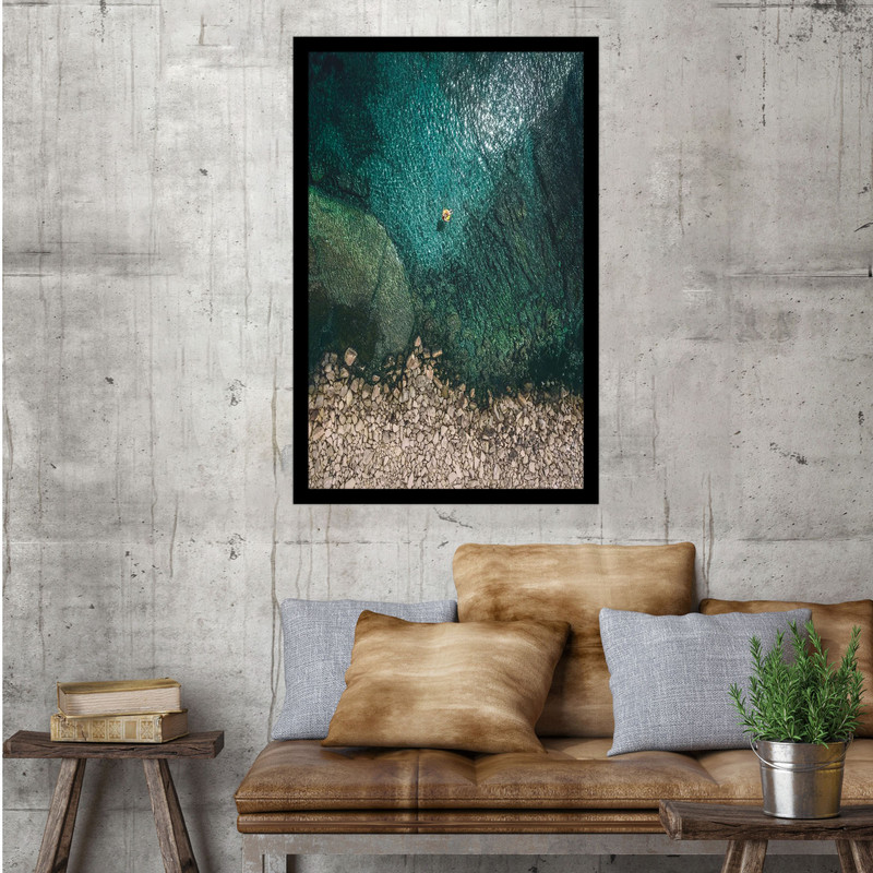 تابلو بکلیت طرح منظره دریا و ساحل  مدل B-bu1487