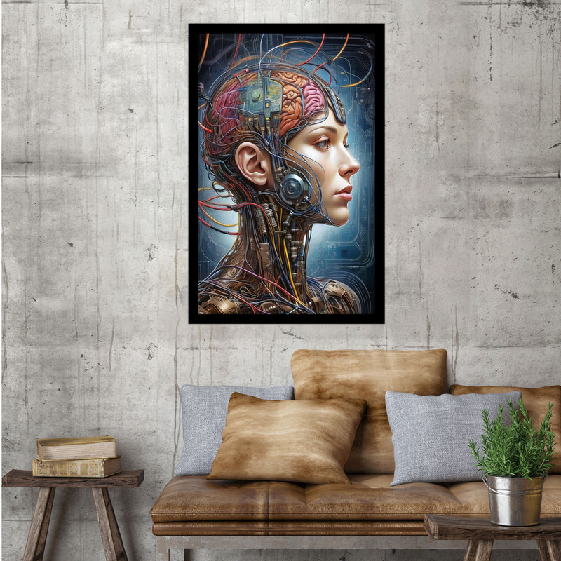 تابلو بکلیت طرح فناوری و بدن انسان مدل B-bu1497
