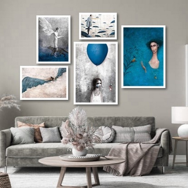 تابلو بکلیت طرح هنری کلاسیک و دکوری مدرن مدل W-bu3824 مجموعه 5 عددی