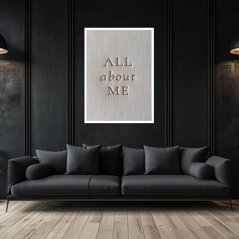 تابلو بکلیت طرح دکوری هنری و مدرن جمله انگلیسی مدل W-bu5393