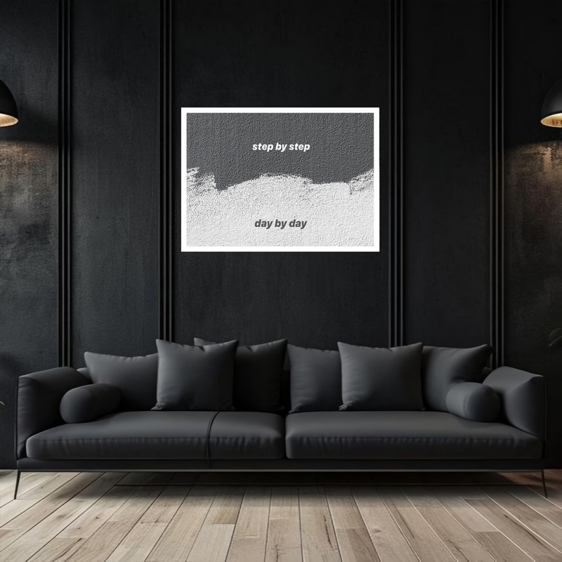 تابلو بکلیت طرح دکوری هنری و مدرن تضاد و جمله و متن مدل W-bu5428