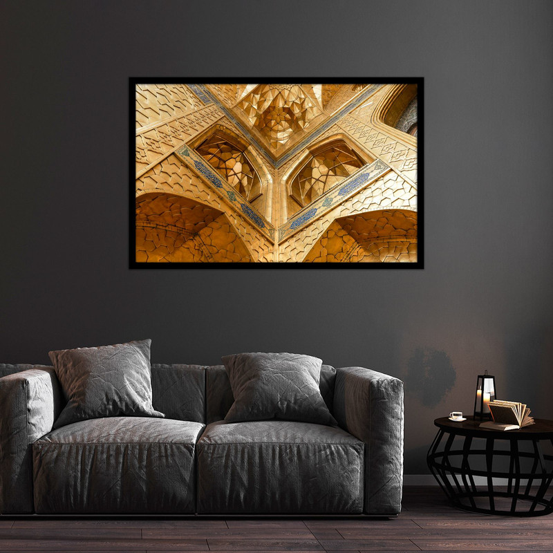 تابلو بکلیت طرح تصویر ایوان حرم امام رضا (ع) مدل B-bu2575