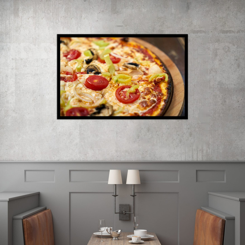 تابلو بکلیت طرح غذا و فست فود پیتزا مدل B-bu2587