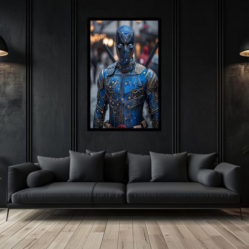 تابلو بکلیت طرح نقاشی و هنر دیجیتال شخصیت سینمایی ددپول مدل B-bu2748