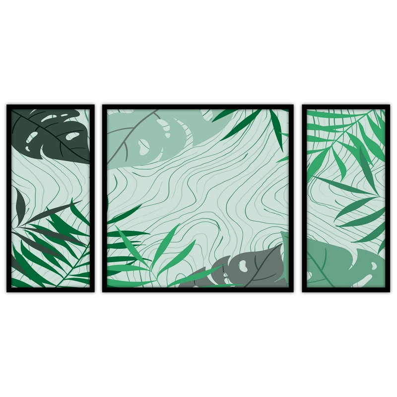 تابلو بکلیت طرح دکوراتیو مینیمال مدل B-bu3291 مجموعه 3 عددی