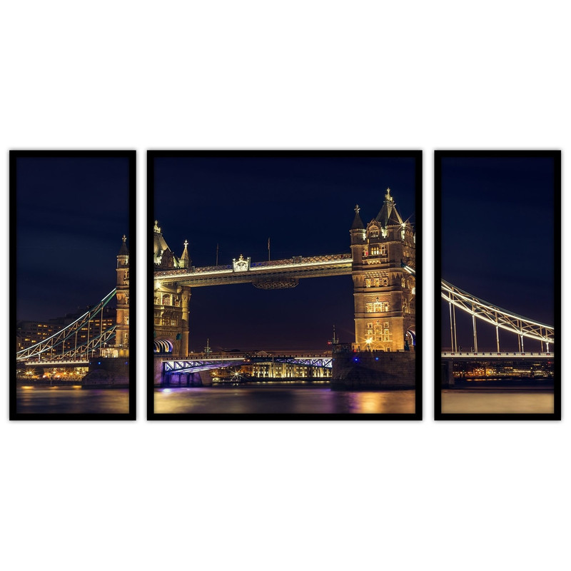 تابلو بکلیت طرح منظره شهری مدل B-bu3293 مجموعه 3 عددی