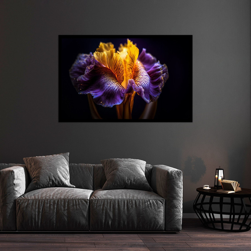 تابلو بکلیت طرح تصاویر هنری گل مدل B-bu1367