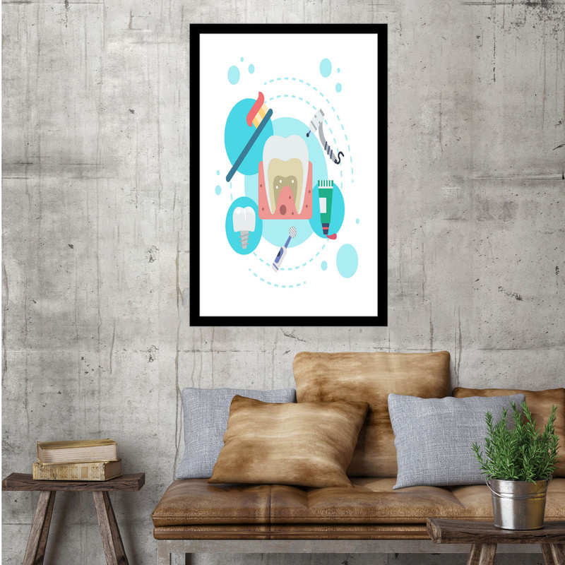 تابلو بکلیت طرح دندانپزشکی مدل B-bu1543