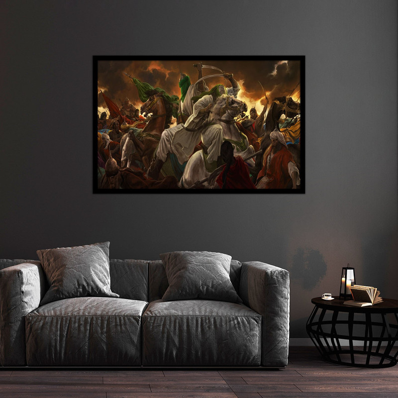 تابلو بکلیت طرح مذهبی امام علی و پیامبر مدل B-bu1320