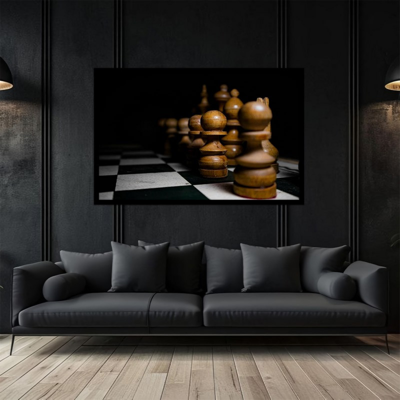 تابلو بکلیت طرح بازی فکری شطرنج مدل B-bu5288