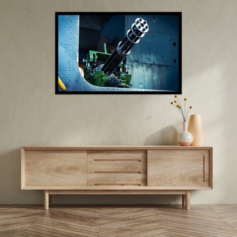 تابلو بکلیت طرح جنگ و تجهیزات جنگی  تفنگ و مسلسل مدل B-bu2712