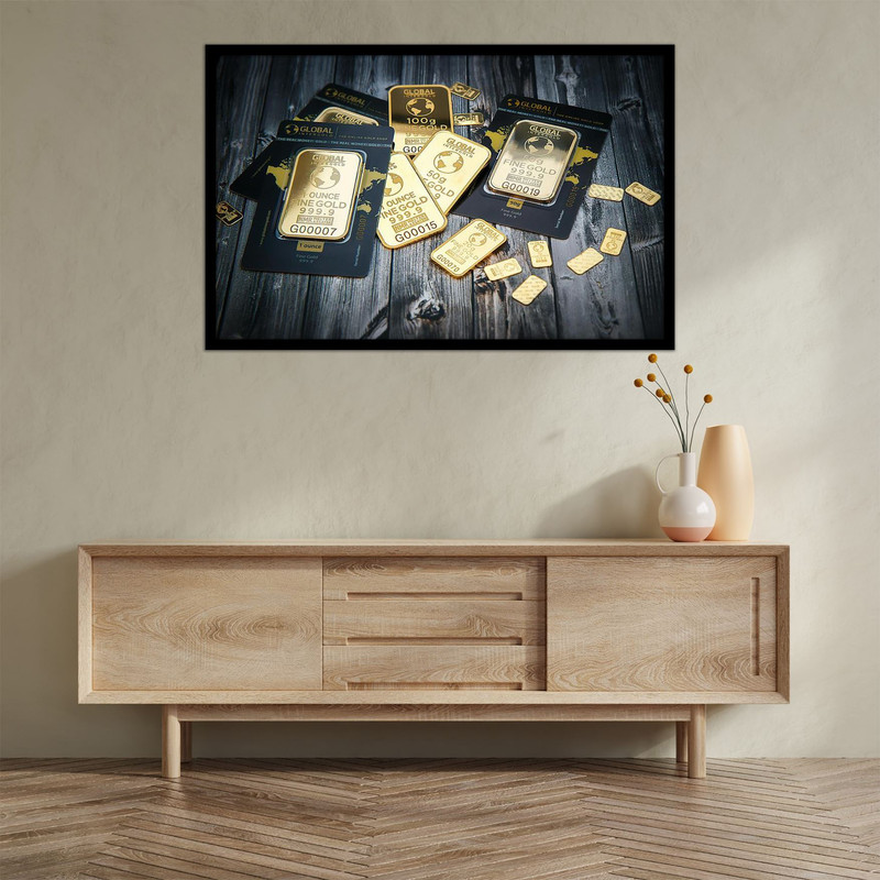 تابلو بکلیت طرح شمش طلا مدل B-bu2716