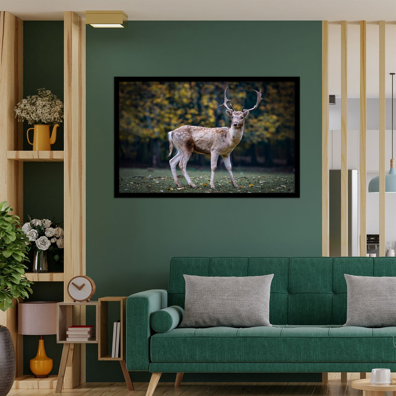 تابلو  نوری بکلیت طرح دکوراتیو حیوانات گوزن مدل B-bu2685