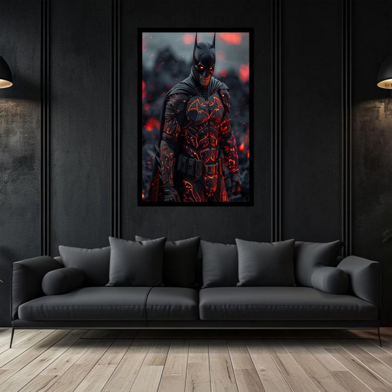 تابلو بکلیت طرح نقاشی و هنر دیجیتال شخصیت سینمایی بتمن مدل B-bu2803