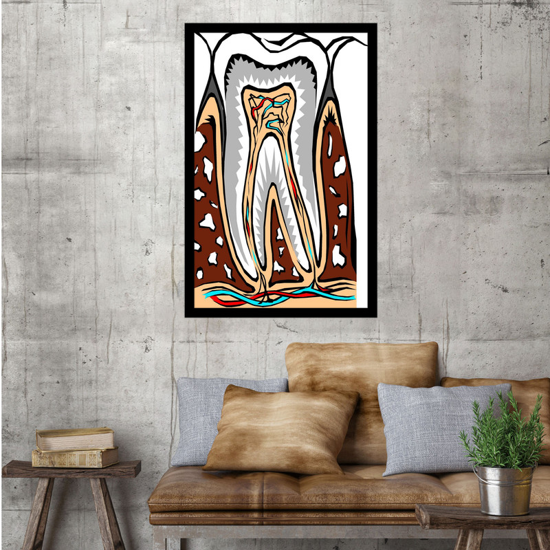 تابلو بکلیت طرح دندان پزشکی مدل B-bu1618