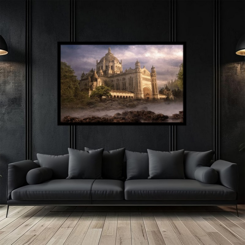 تابلو بکلیت طرح کلاسیک و فانتزی  قلعه و کاخ مدل  B-bu5059