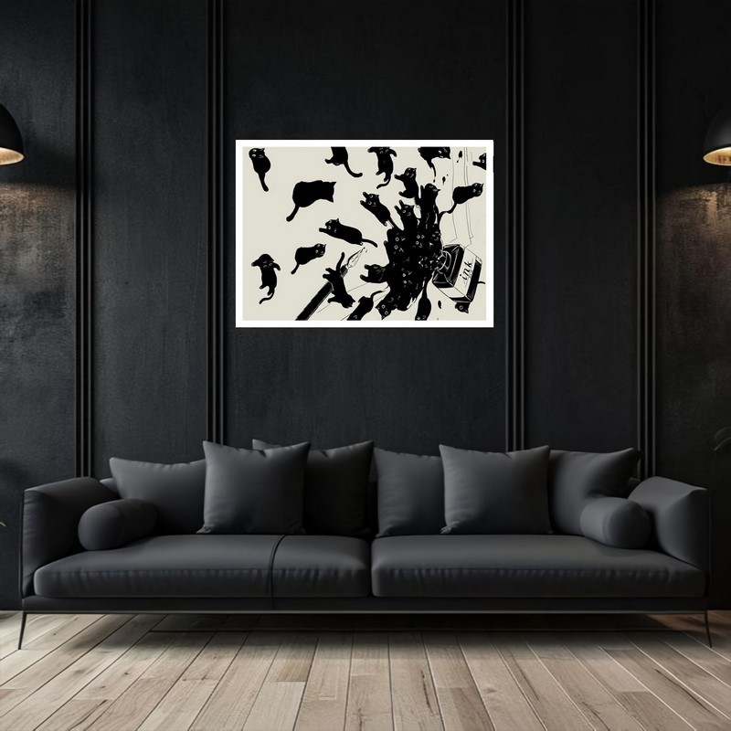 تابلو بکلیت طرح فانتزی تخیلی دکوری هنری و مدرن  مدل W-bu5433