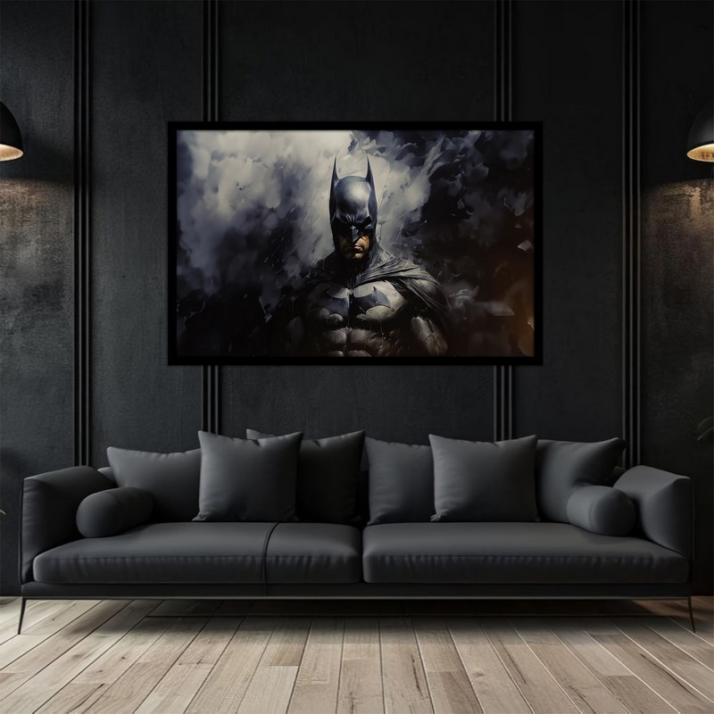 تابلو بکلیت طرح نقاشی و هنر دیجیتال شخصیت سینمایی بتمن مدل B-bu2876