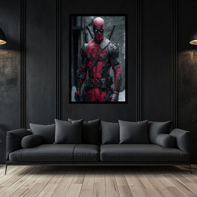 تابلو بکلیت طرح هنر دیجیتال شخصیت سینمایی ددپول مدل B-bu2928