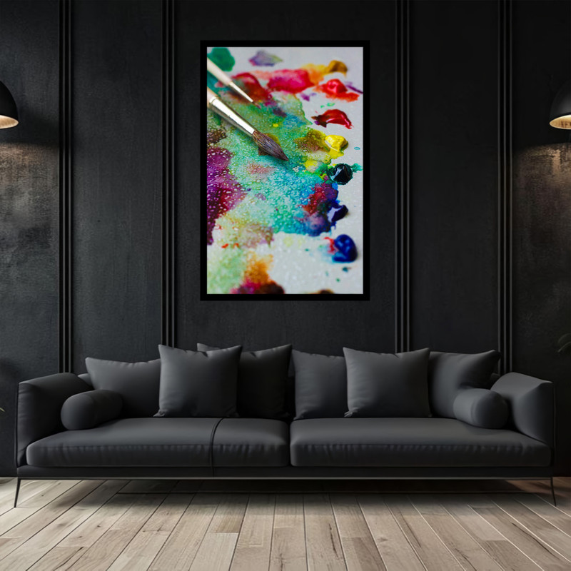 تابلو بکلیت طرح رنگ نقاشی و هنر  مدل B-bu2982