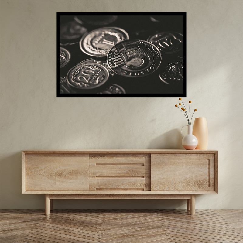 تابلو بکلیت طرح سکه و پول مدل  B-bu2725