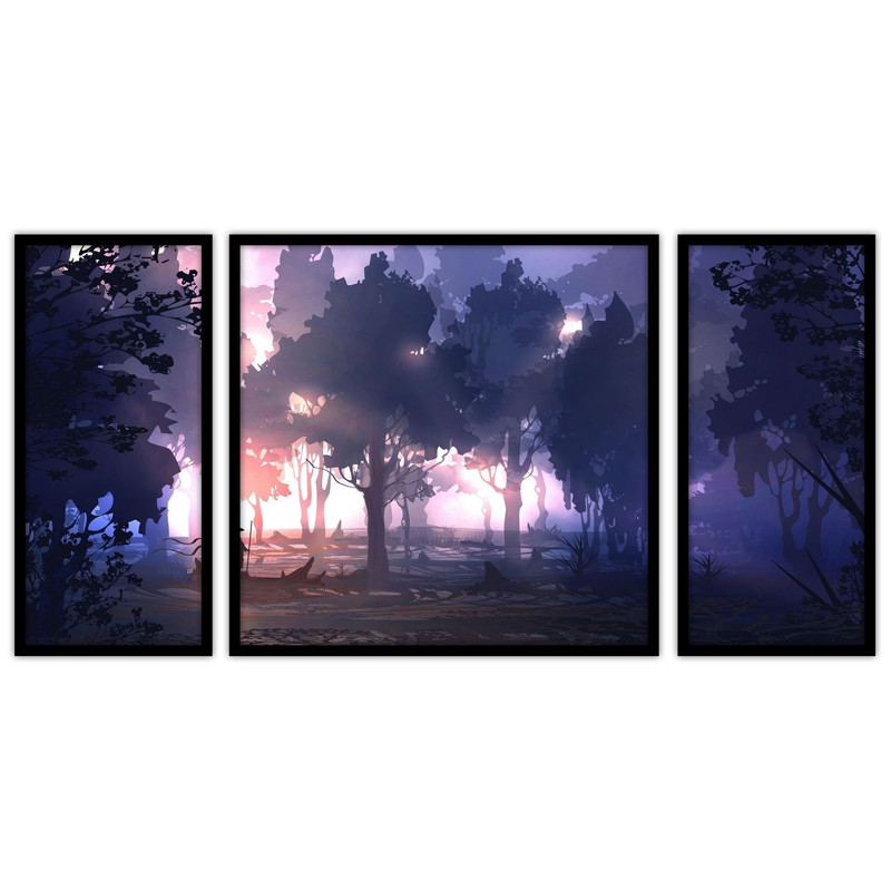 تابلو بکلیت طرح دکوراتیو و مدرن مدل B-bu3274 مجموعه 3 عددی