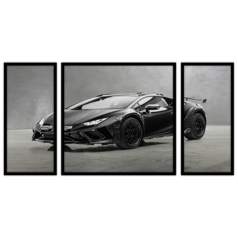 تابلو بکلیت طرح ماشین مدرن و لوکس مدل B-bu3288 مجموعه 3 عددی