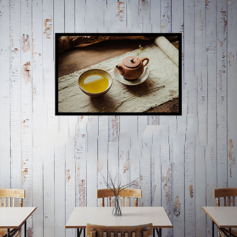 تابلو بکلیت طرح کلاسیک فنجان دمنوش مدل B-bu1029