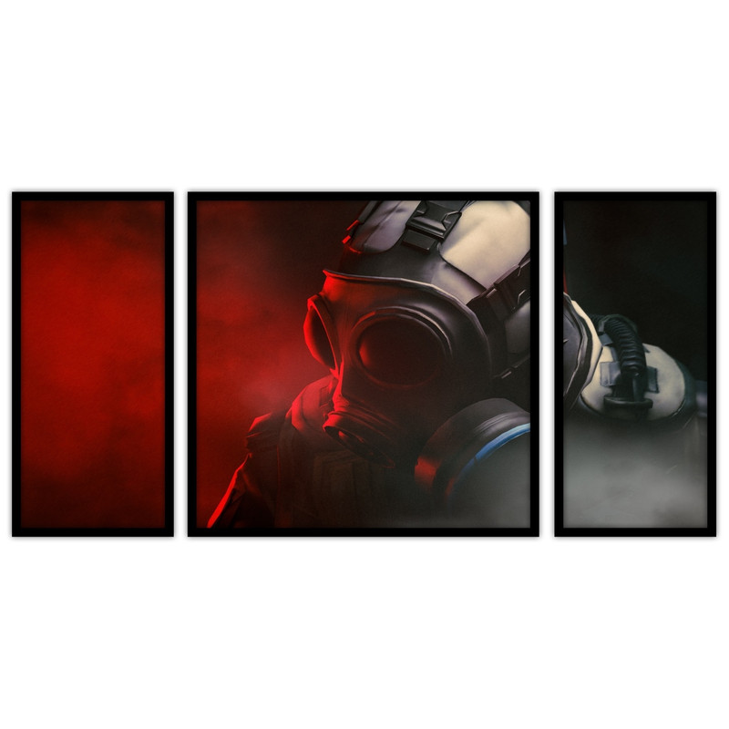 تابلو بکلیت طرح گیمینگ و گیم نت کالاف دیوتی مدل B-bu3494 مجموعه 3 عددی