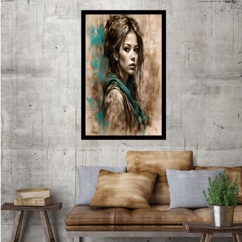 تابلو بکلیت طرح  چهره هنری و مدرن مدل B-bu1509